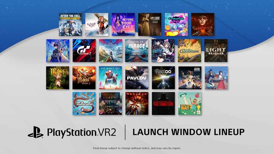 PlayStation VR2: 론칭 타이틀 라인업과 8개의 추가 타이틀을 공개합니다